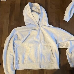 TNA Light Gray Cozy Fleece Hoodie